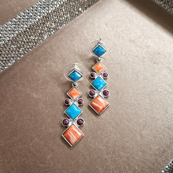 Sterling Silver Gemstone Earrings